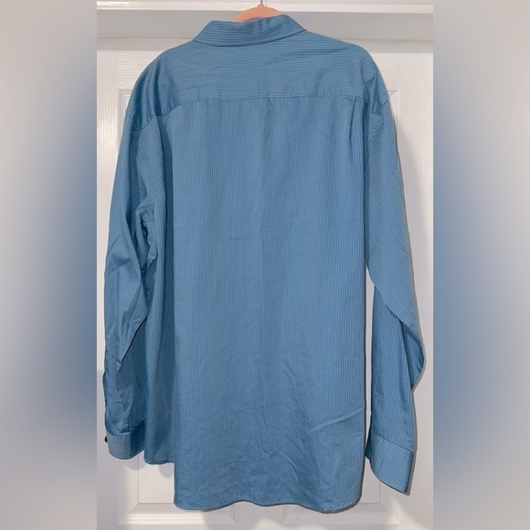 Van Heusen Men's Dress Shirt, Blue with stripes - Picture 2 of 6